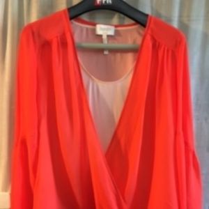 Ladies loose wrap blouse